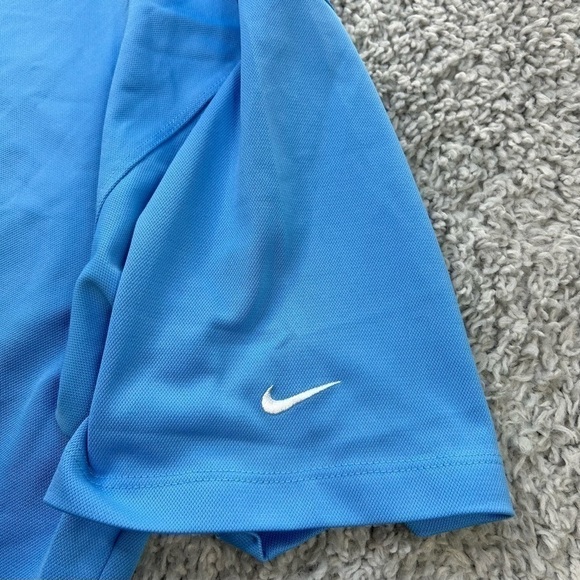 Nike Shirt Mens Extra Large Golf Polo Light Blue Fit Dry Classic Activewear - Picture 2 of 4